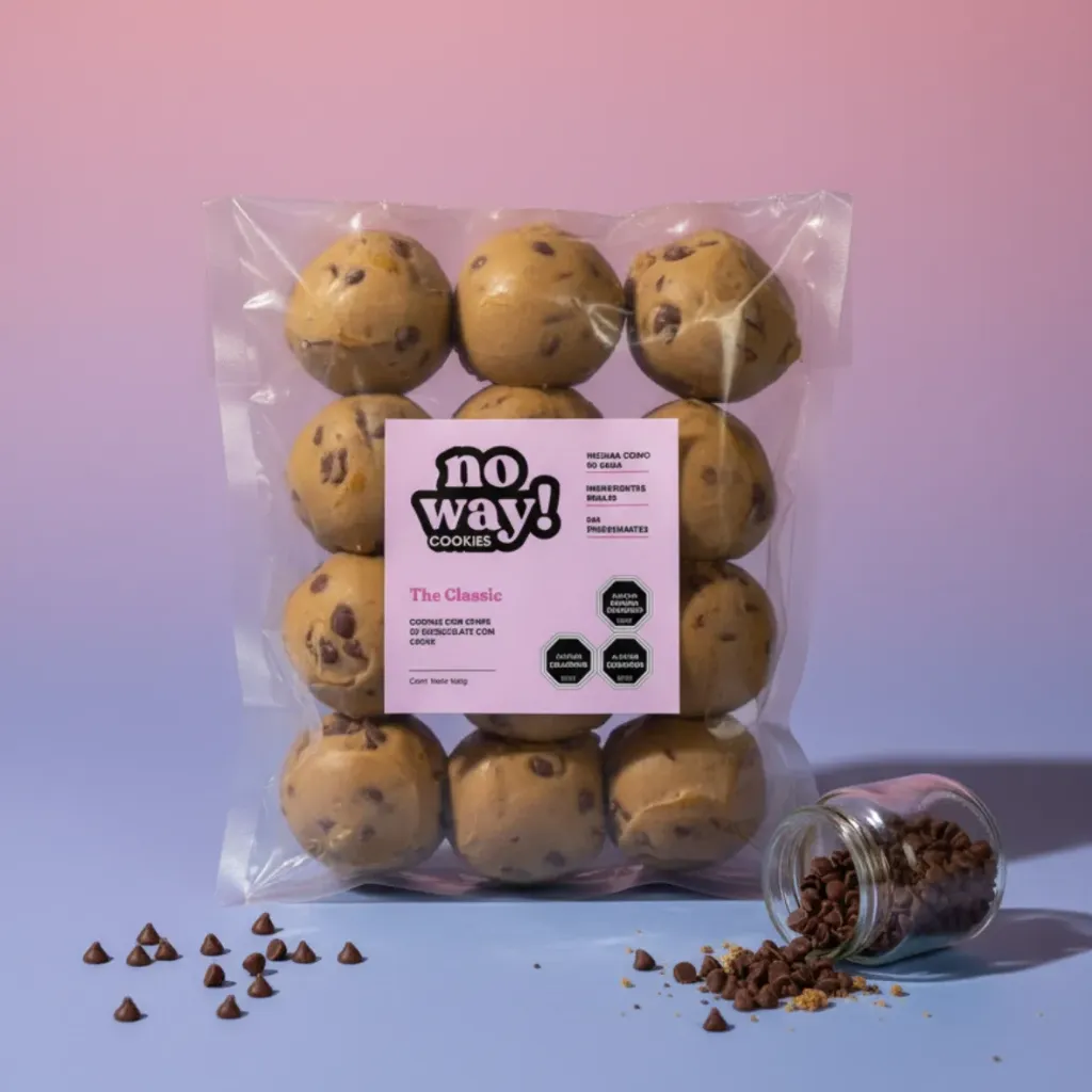 12 Cookies Clásicas sin azúcar para hornear x 80g